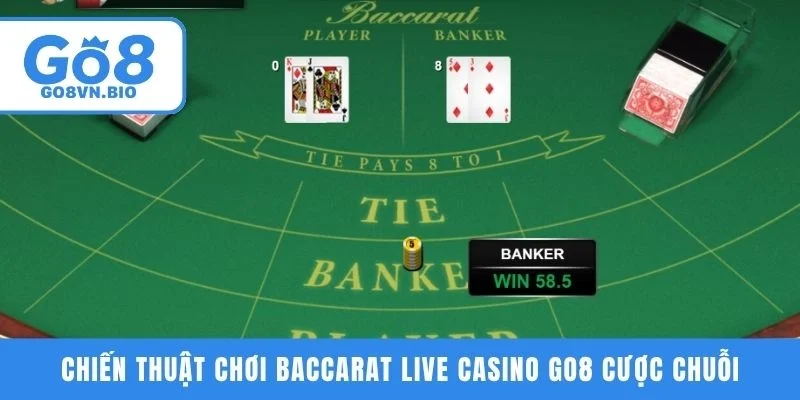 Chiến thuật chơi Baccarat Live Casino GO8 cược chuỗi